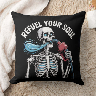 Soul Skelettkunst beleben Kissen