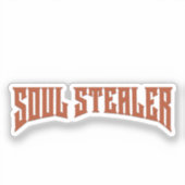 Soul Stealer Heavy Metal Typography Aufkleber (Vorderseite)