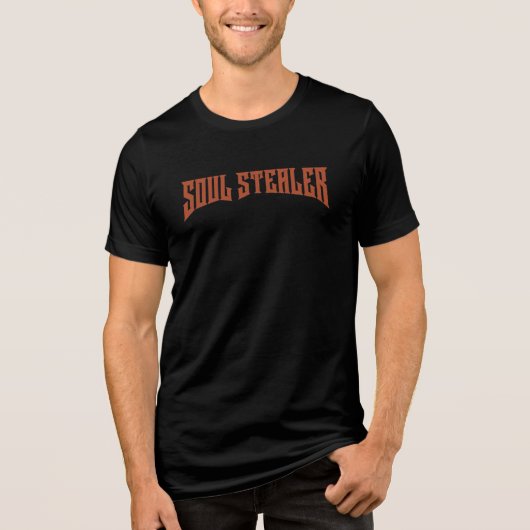 Soul Stealer Heavy Metal Typography Tri-Blend Shirt (Vorderseite)