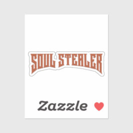 Soul Stealer Lustige Rothaarige Heavy Metal Typogr Aufkleber