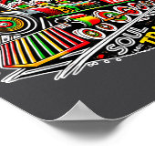 Soul Train Afroamerikanisch Melanin Afrika Schwarz Poster (Ecke)