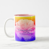 Soul und Geist Rumi Inspiration Zitat Zweifarbige Tasse (Links)