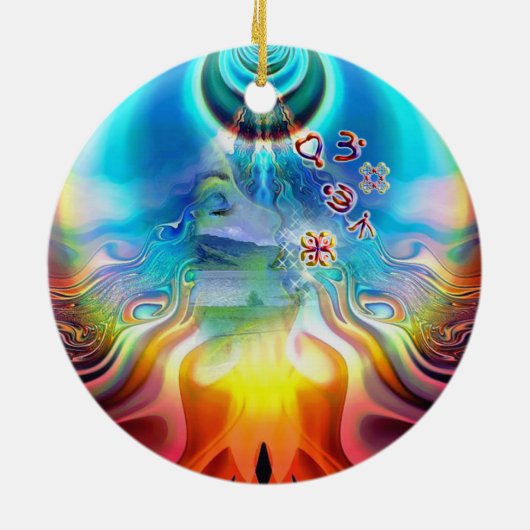 Soul Vibrationen Keramik Ornament (Hinten)