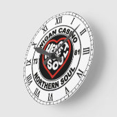 Soul Wigan Casino Runde Wanduhr (Winkel)