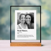 Soul-Wörterbuchdefinition mit Foto Acrylschild (Neutral)