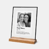 Soul-Wörterbuchdefinition mit Foto Acrylschild (Winkel)