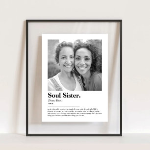 Soul-Wörterbuchdefinition mit Foto Acrylschild