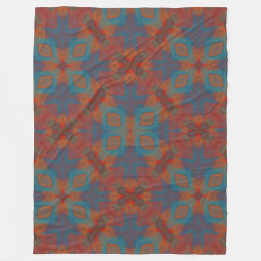 Soul zentriert Mandala Fleecedecke (Vorderseite)