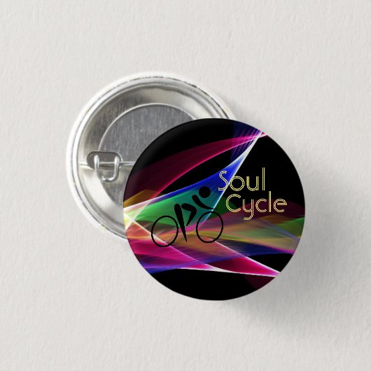 Soul-Zyklus-Retro NeonWerbeaktion Button (Vorne & Hinten)