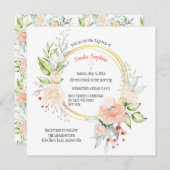 Soula Square Taufe Einladung (Vorne/Hinten)