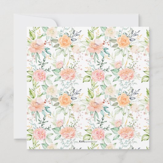 Soula Square Taufe Einladung (Rückseite)