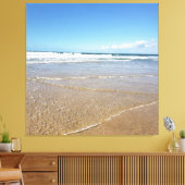 Soulac Sur Mer Beach | Küste in Frankreich Leinwanddruck (Insitu (Wohnzimmer))