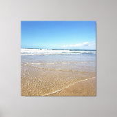 Soulac Sur Mer Beach | Küste in Frankreich Leinwanddruck (Vorderseite)