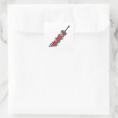 SoulDreg-Großschwert Fantasywaffe Quadratischer Aufkleber (Tasche)