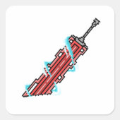 SoulDreg-Großschwert Fantasywaffe Quadratischer Aufkleber (Vorderseite)