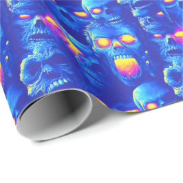 Soule der Verdammten - Neon Horror Horde Geschenkpapier