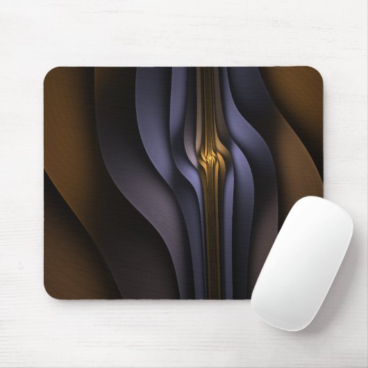 Soule Essenz Blau und Gold Abstrakt Mousepad (Mit Mouse)