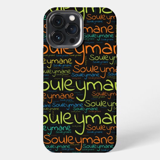 Souleymane iPhone Hülle (Rückseite)