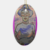 Soulful Bluesman Keramikornament (Rechts)