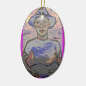 Soulful Bluesman Keramikornament (Links)