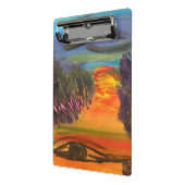 Soulful Horizon Hand Painted Design  Mini Klemmbrett (Gewinkelt2)