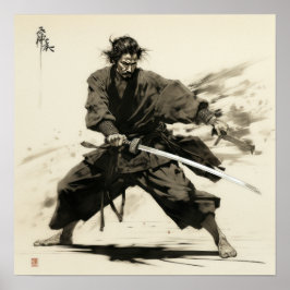 Soulful Steel: Majestic Samurai Poster