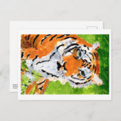 Soulful Tiger Postkarte (Vorne/Hinten)