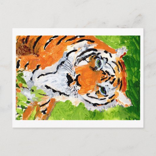 Soulful Tiger Postkarte (Vorderseite)