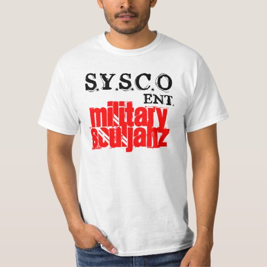 SOULJAHZ, S.Y.S.C.O, MILITÄR, HNO T-Shirt (Vorderseite)