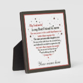 Soulmate best Friend Liebe Art add Name Fotoplatte (Vorderseite)