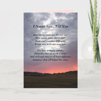 Soulmate California Sunset Anniversary Card Dankeskarte