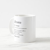 Soulmate-Definition-individuelle Name-Wörterbuch Kaffeetasse (Vorderseite Links)