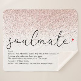 Soulmate Definition Liebe Herz Rose Gold Glitzer S Sherpadecke