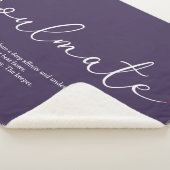 Soulmate Definition Script-Liebe Herz Lila Sherpadecke (3/4)