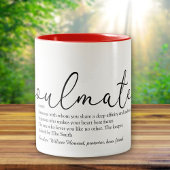Soulmate Definition Script Liebe Herz Zweifarbige Tasse