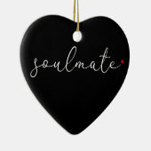 Soulmate Definition Script-Liebe Herzklopfen Keramik Ornament (Rechts)
