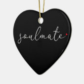 Soulmate Definition Script-Liebe Herzklopfen Keramik Ornament (Links)
