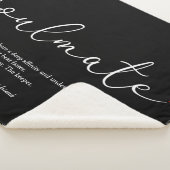 Soulmate Elegante Script-Liebe - Herz Definition Sherpadecke (3/4)