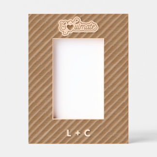 Soulmate Engraved Wood Laser Etched Picture Frame Geätzte Rahmen