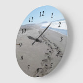 Soulmate Footprint Wall Clock Große Wanduhr (Winkel)