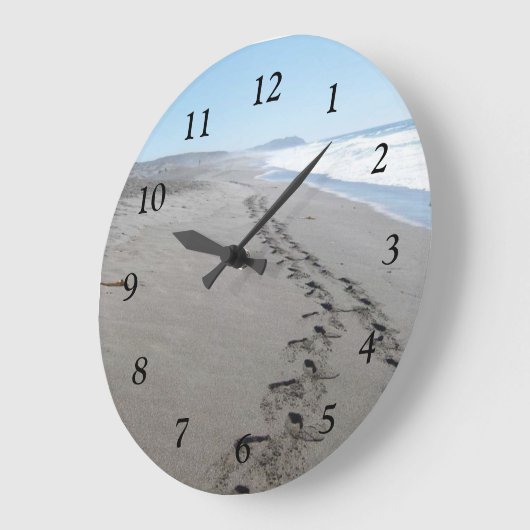 Soulmate Footprint Wall Clock Große Wanduhr (Winkel)