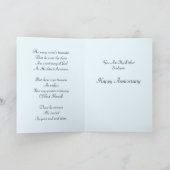 Soulmate Footprints Jubiläumskarte mit Gedicht Karte (Innenseite)