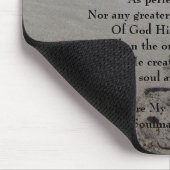 Soulmate Footprints Mousepad mit Gedicht (Ecke)