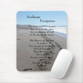 Soulmate Footprints Mousepad mit Gedicht (Mit Mouse)