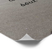 Soulmate Footprints Poster mit Gedicht (Ecke)