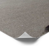 Soulmate Footprints Together in Sand Poster (Ecke)