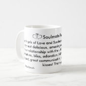 Soulmate-Gebets-Tasse Kaffeetasse (Vorderseite Links)