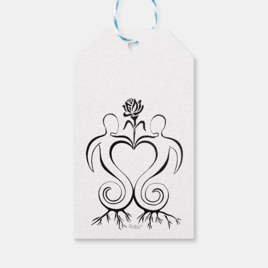 Soulmate-Gewerkschaft Geschenkanhänger (Rückseite)