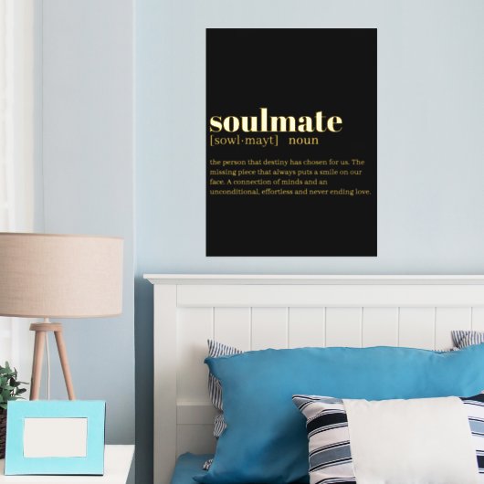 Soulmate Noun Wörterbuchdefinition Foliendrucke (In Situ (Schlafzimmer))