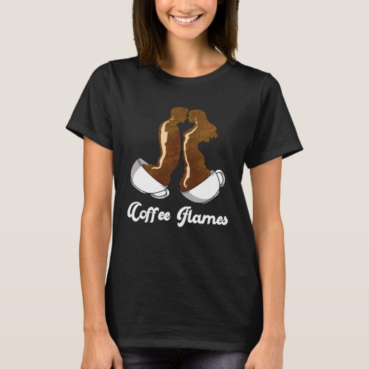 Soulmate Quote Coffee Flames  Twin Flame T-Shirt (Vorderseite)